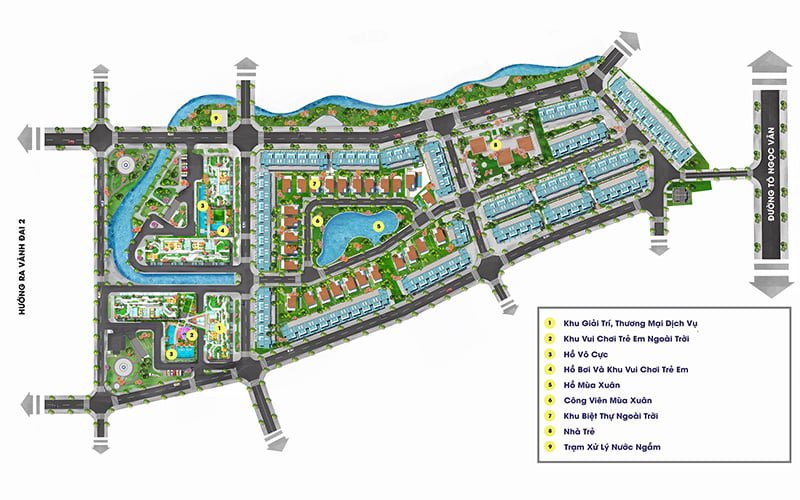Quy hoạch khu đô thị của chủ đầu tư Hưng Phú Invest tại mặt tiền đường Tô Ngọc Vân, phường Tam Bình, TP Thủ Đức